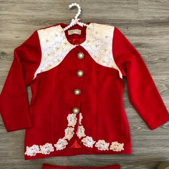 Vintage 80’s| Red Formal Suit - Picture 4 of 11